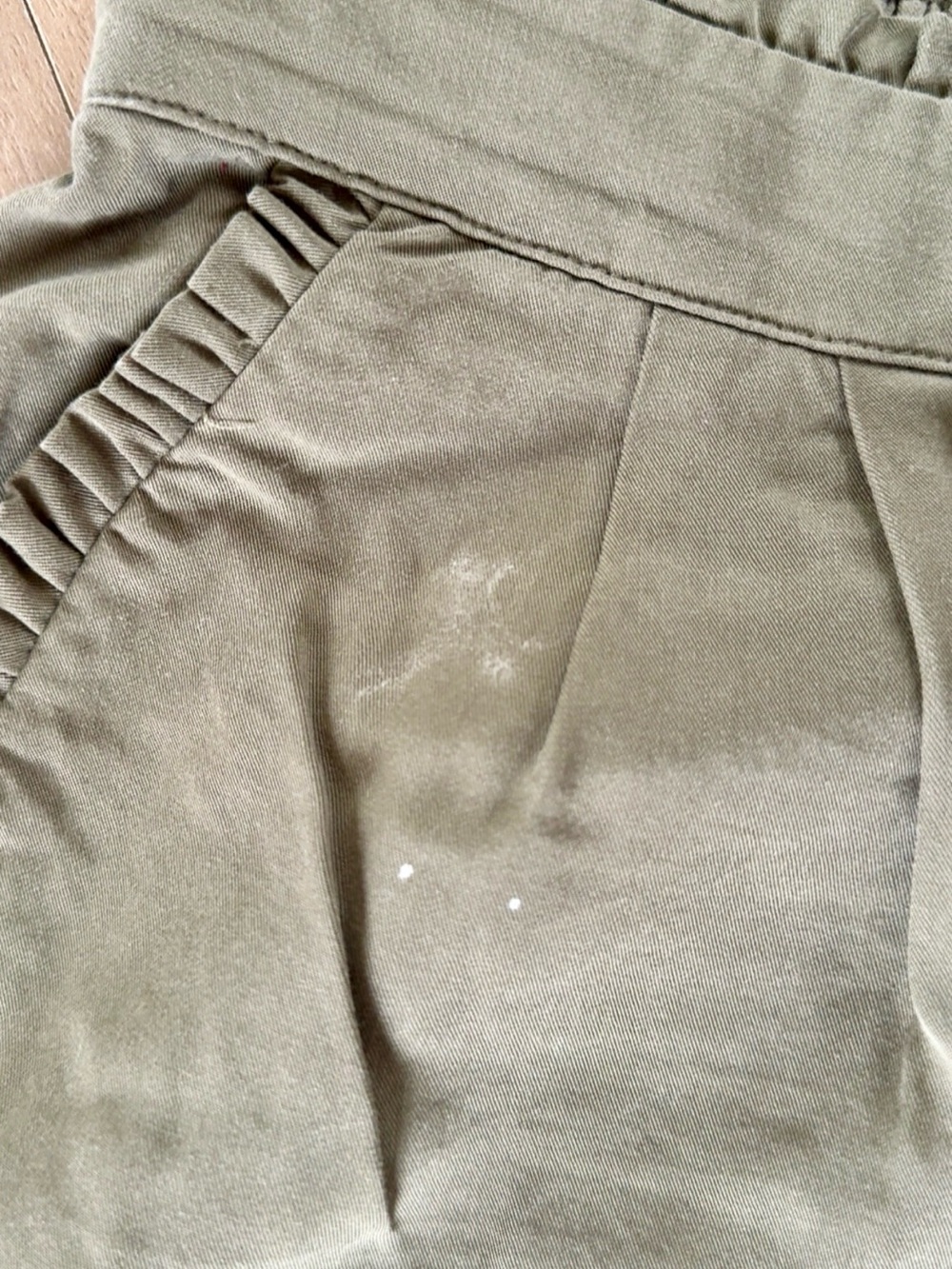 GREEN TWILL DRAWSTRING PANT SIZE M - Picture 5 of 11